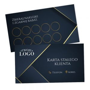 Karty stałego klienta dla firm - z logo